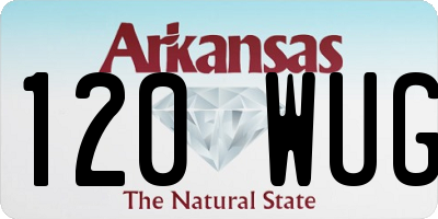AR license plate 120WUG