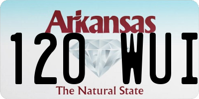 AR license plate 120WUI