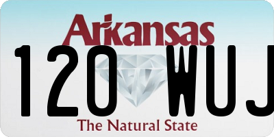 AR license plate 120WUJ