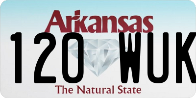 AR license plate 120WUK