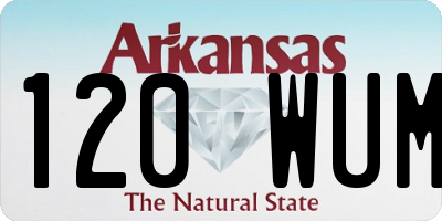 AR license plate 120WUM