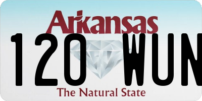 AR license plate 120WUN