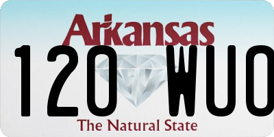 AR license plate 120WUO