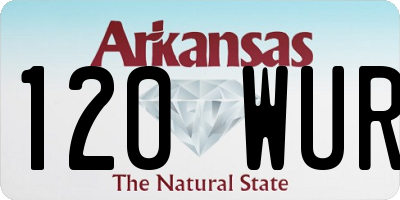 AR license plate 120WUR