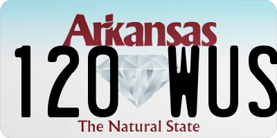 AR license plate 120WUS