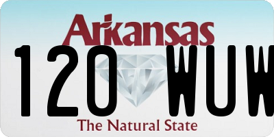 AR license plate 120WUW