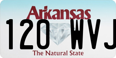 AR license plate 120WVJ