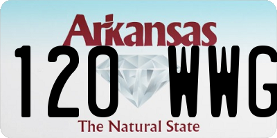 AR license plate 120WWG