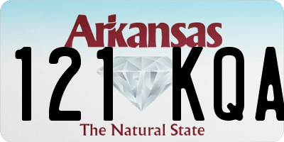 AR license plate 121KQA