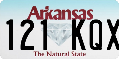 AR license plate 121KQX