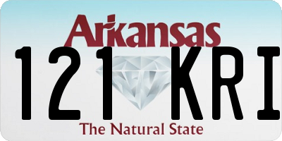 AR license plate 121KRI