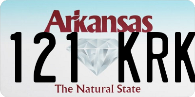 AR license plate 121KRK