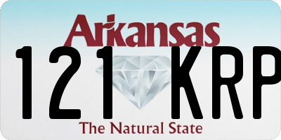 AR license plate 121KRP