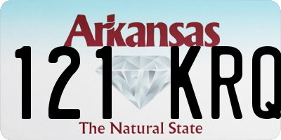 AR license plate 121KRQ