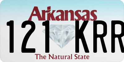 AR license plate 121KRR
