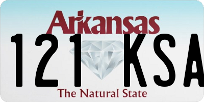 AR license plate 121KSA