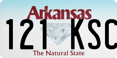 AR license plate 121KSC