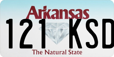 AR license plate 121KSD