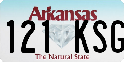 AR license plate 121KSG