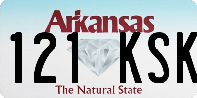 AR license plate 121KSK