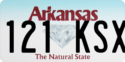 AR license plate 121KSX
