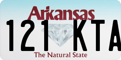 AR license plate 121KTA