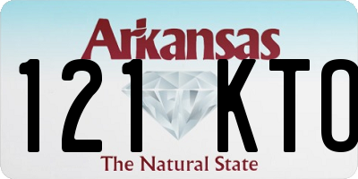 AR license plate 121KTO