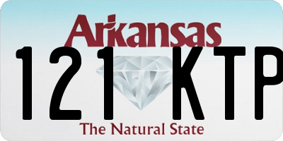 AR license plate 121KTP