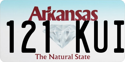 AR license plate 121KUI