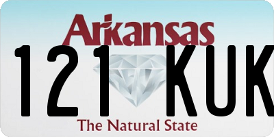 AR license plate 121KUK