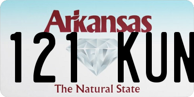 AR license plate 121KUN