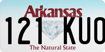 AR license plate 121KUO