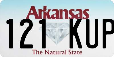 AR license plate 121KUP