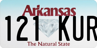 AR license plate 121KUR