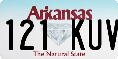 AR license plate 121KUV