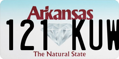 AR license plate 121KUW