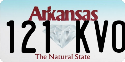 AR license plate 121KVO