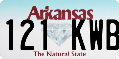 AR license plate 121KWB