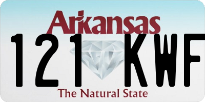 AR license plate 121KWF