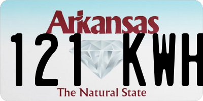 AR license plate 121KWH