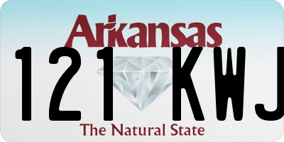 AR license plate 121KWJ