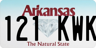AR license plate 121KWK