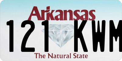 AR license plate 121KWM