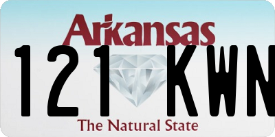 AR license plate 121KWN