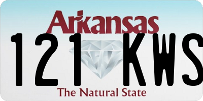 AR license plate 121KWS