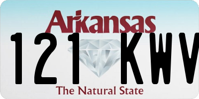 AR license plate 121KWV