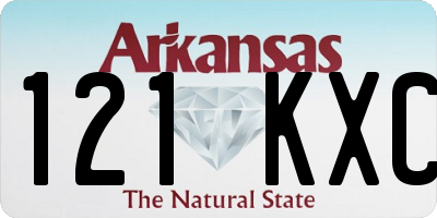 AR license plate 121KXC