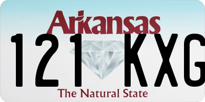 AR license plate 121KXG
