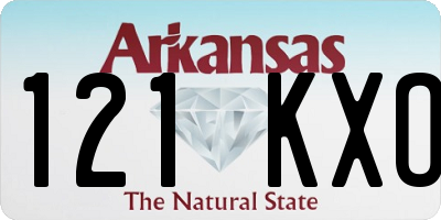 AR license plate 121KXO