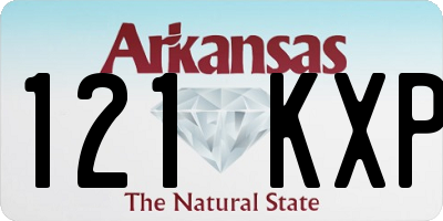 AR license plate 121KXP